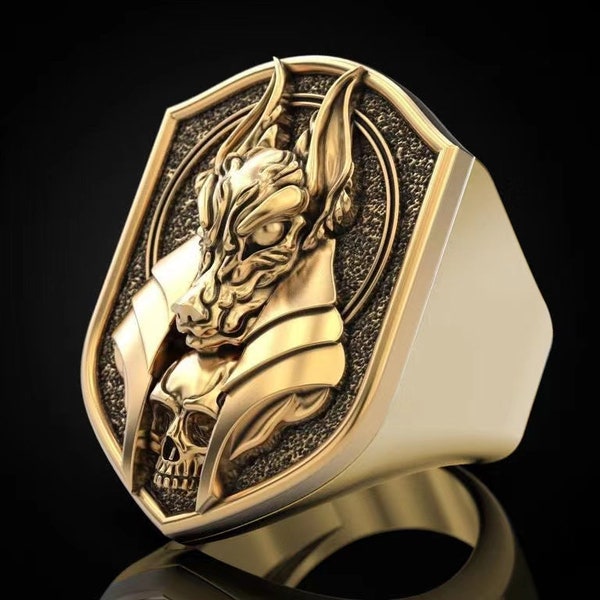 GLOBAL NOMAD ANUBIS RING GOLD