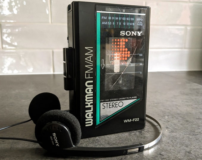 Sony Walkman Cassette Player & Radio WM-F22 Vintage