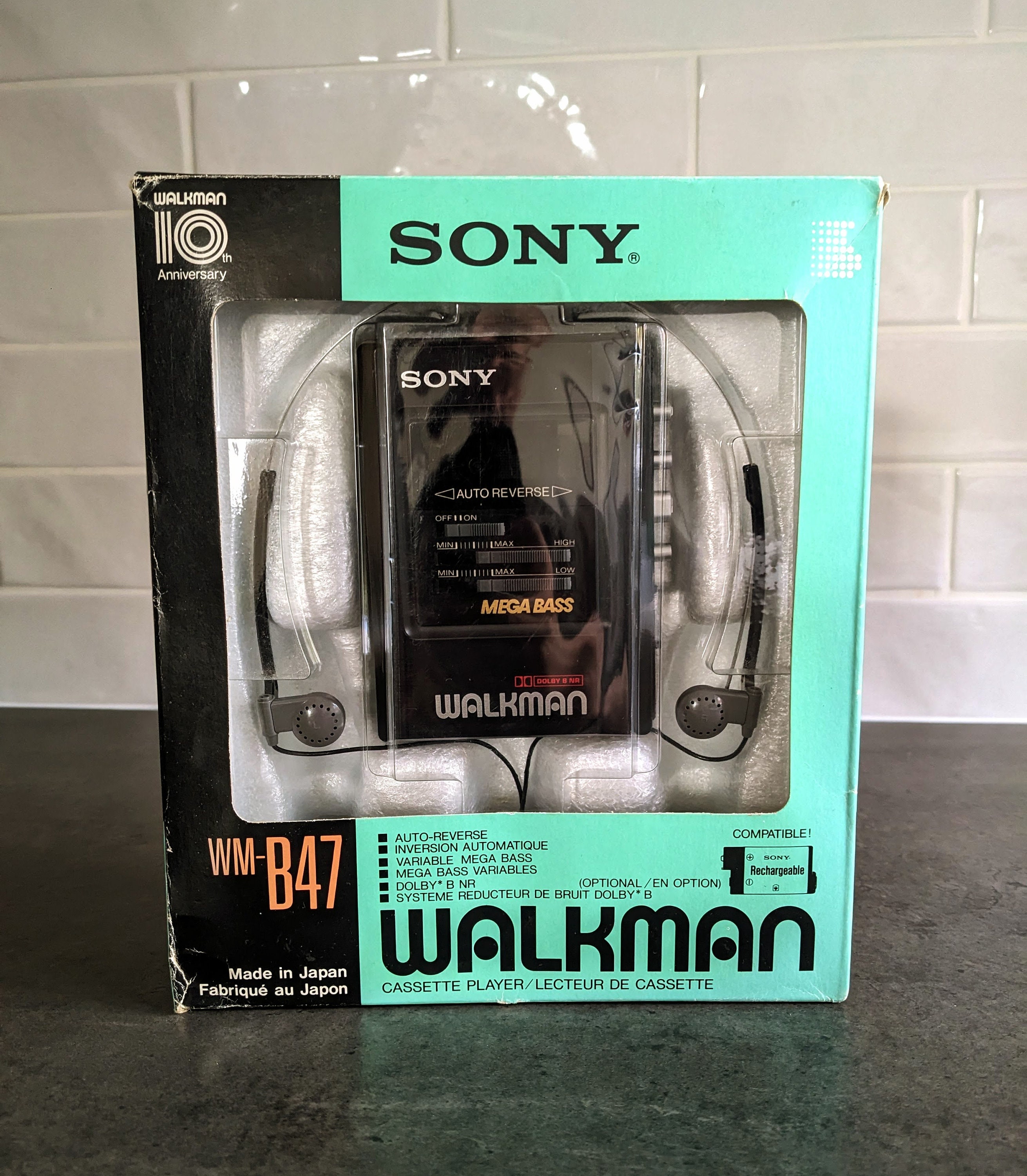 Sony Walkman WM-B47 - Lecteur Cassette Portable - Fonctionne Bien