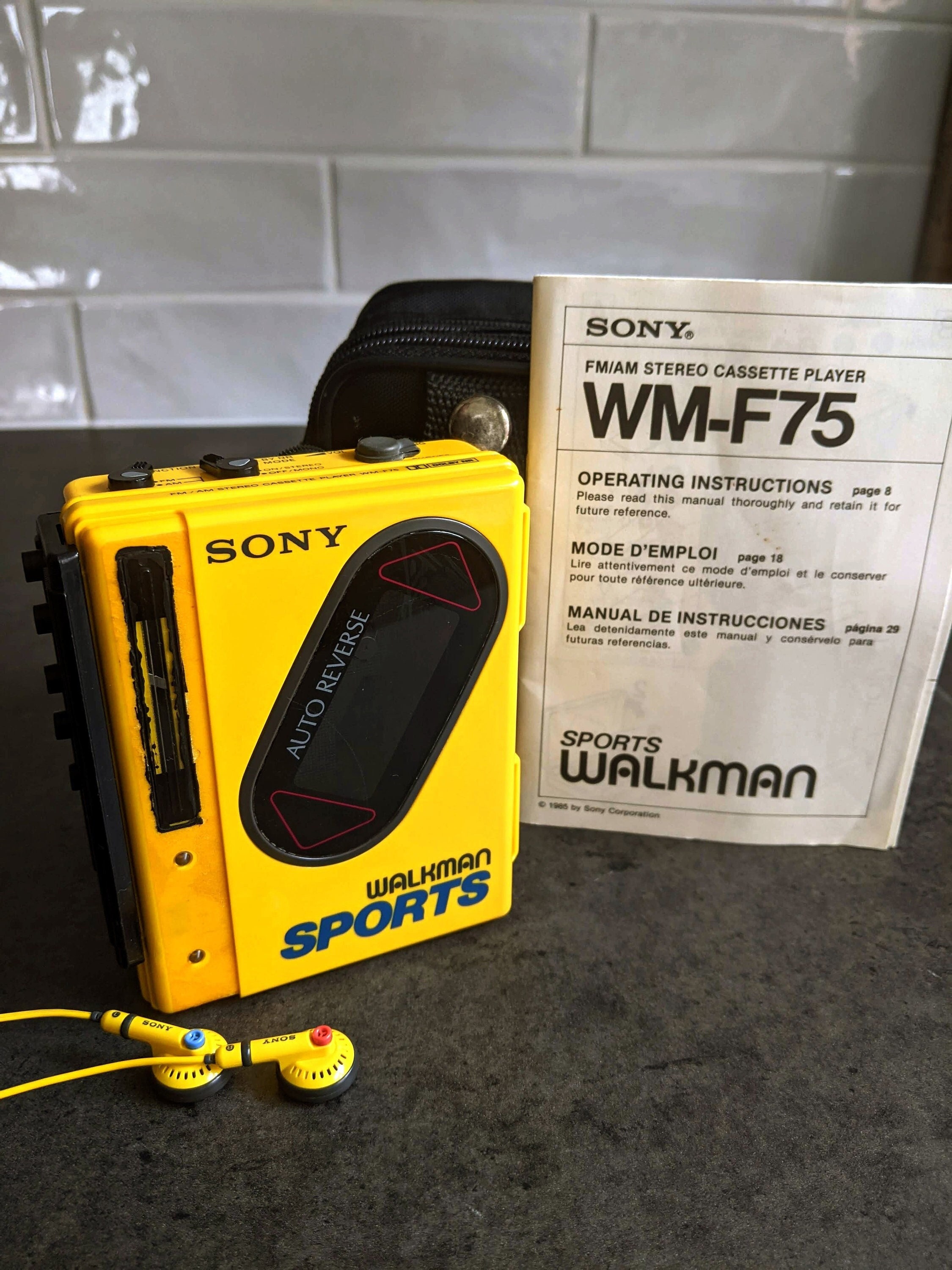 Sony Walkman Sports Cassette Player & Radio WM-F75 - Etsy