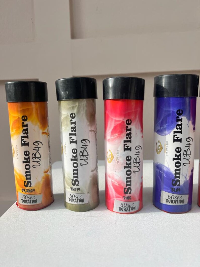 Smoke Bomb / Grenade / 60 Seconds Bright Colours Gender Reveal Etsy