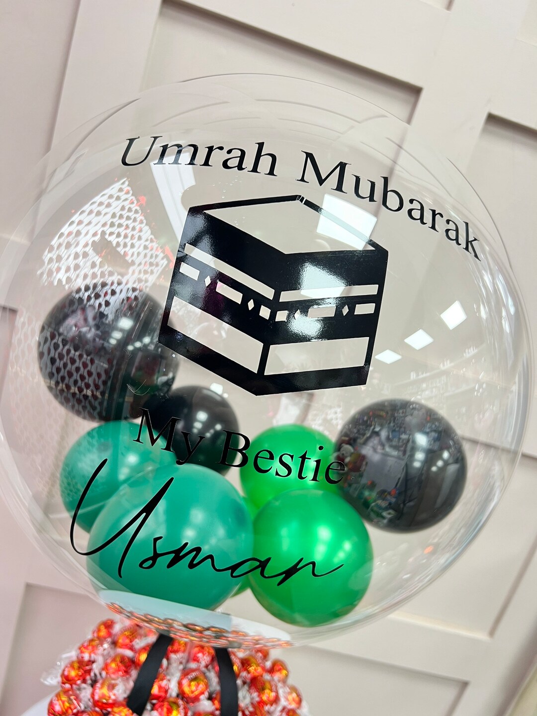 Umrah Mubarak Lindor Balloon Customised Balloon / Perfect for Etsy