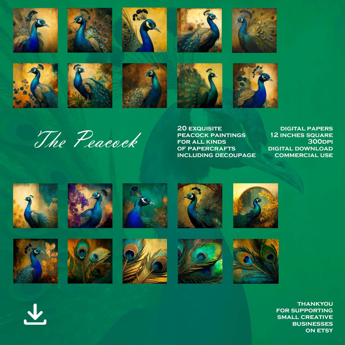 The Peacock Decoupage Paper digital PAPERS For Download Etsy The peacock decoupage paper digital papers for download etsy