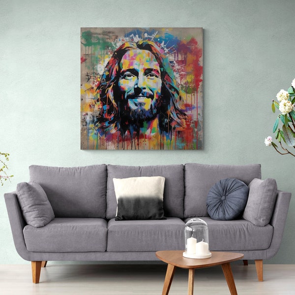 JESUS CHRIST Street Art, religion, Art Contemporain, tableau, Art, Tirage Numérique, Art Digital, digital