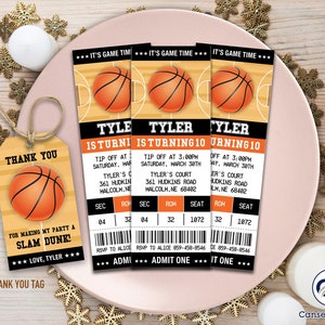 Basketball-Geburtstags-Einladung, Basketball-Karte einladen, Junge Basketball-Themaparty, JEDES ALTER, Basketball-Geburtstagskarte, Sport-Karte Stil