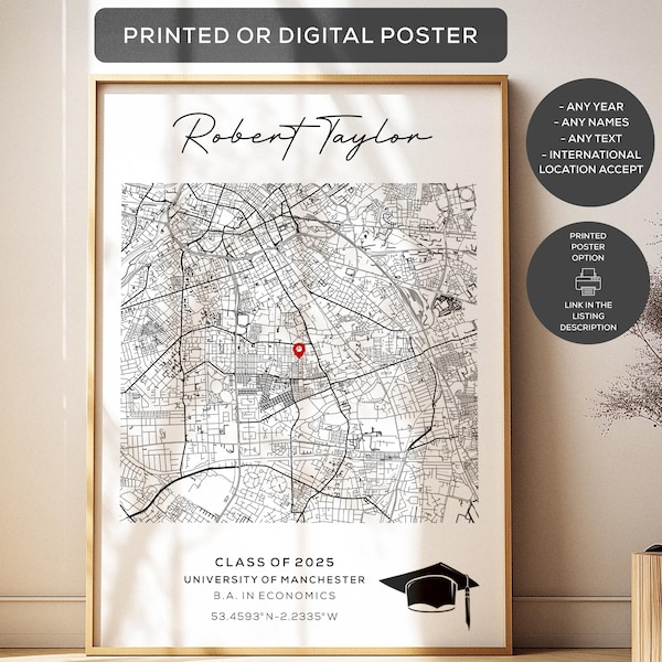 Graduation Maps - Etsy