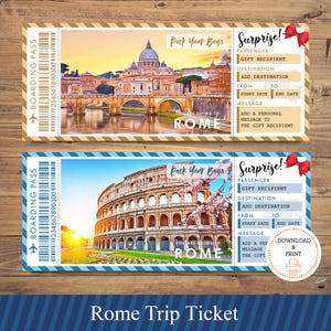 Instapkaart Rome, kaartjes verrassingsreis Rome, vakantieticket Rome, afdrukbaar instappen Rome, vliegticket Rome, afdrukbaar ticket Rome