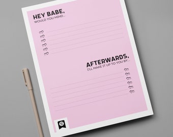 chore chart husband and wife Hey Babe, Would you Mind Chores List for Significant Other
