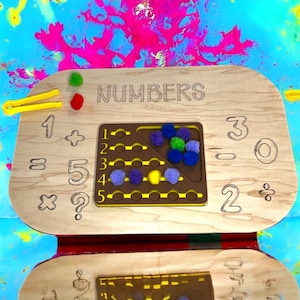Counting TROFAST Insert Educational Activities for Kids Sensory Games Insert for FLISAT Table Montessori