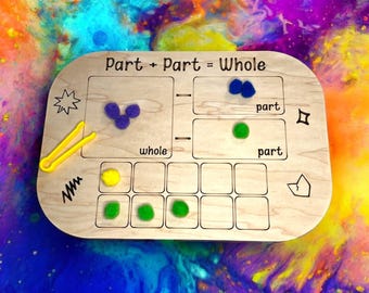 Part Part TROFAST Insert Educational Activities for Kids Sensory Games Insert for FLISAT Table Montessori