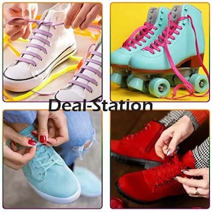 Shoe Laces Flat Coloured Pair of Shoelaces Trainers Shoes Boot Football Running Hiking Quality Lots of Colours image 4
