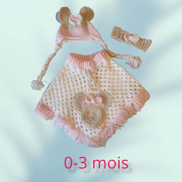 Ensemble poncho bébé