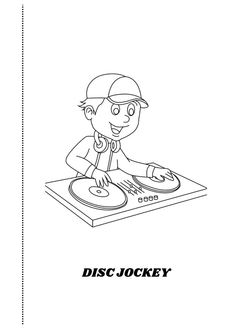 Printable Occupation Coloring Pages 35pages - Etsy