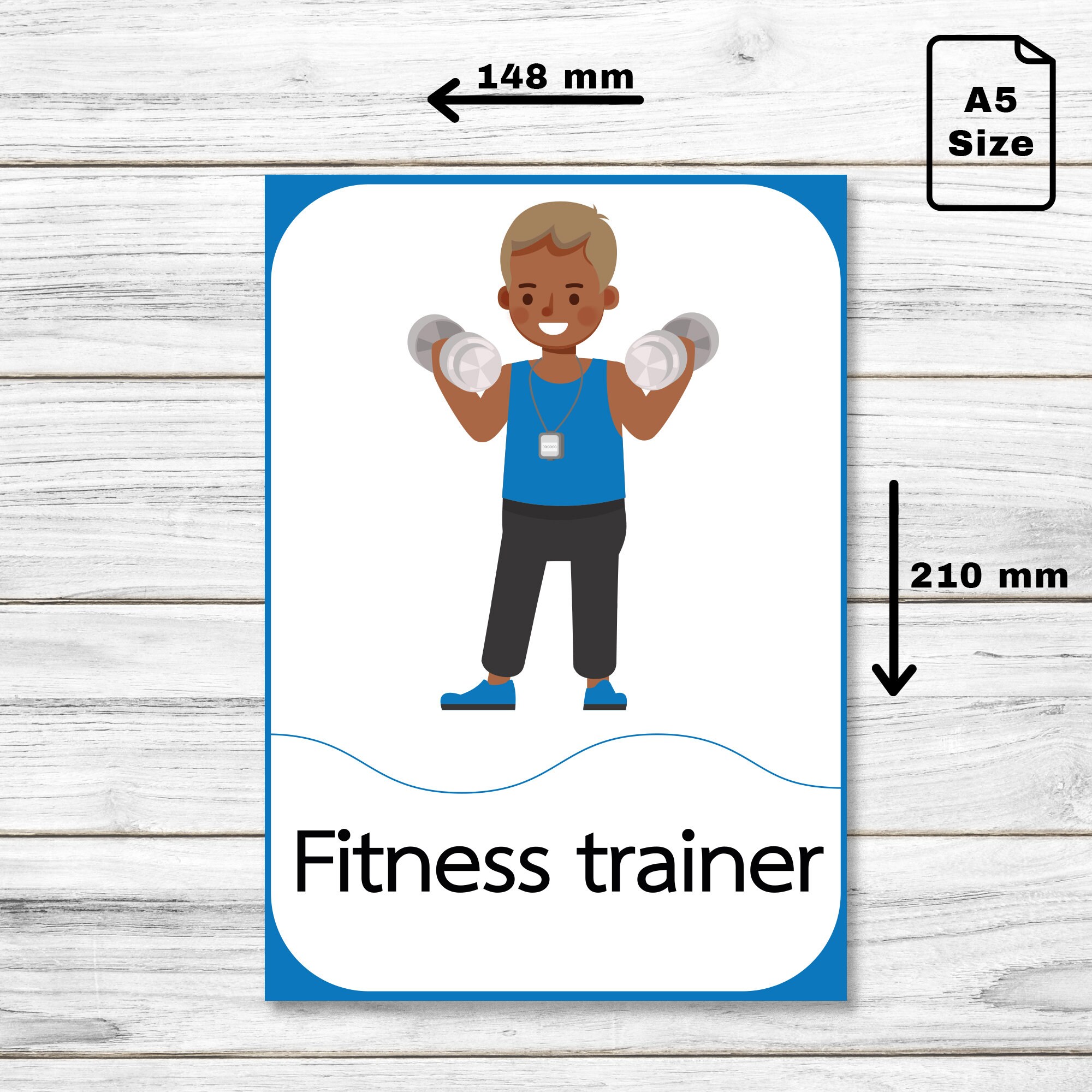 Occupations Digital Printable Flashcard - Community Helpers Printable ...