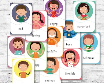 Emotion Flash Cards: Printable Feelings Cards for Kids (PDF Download)