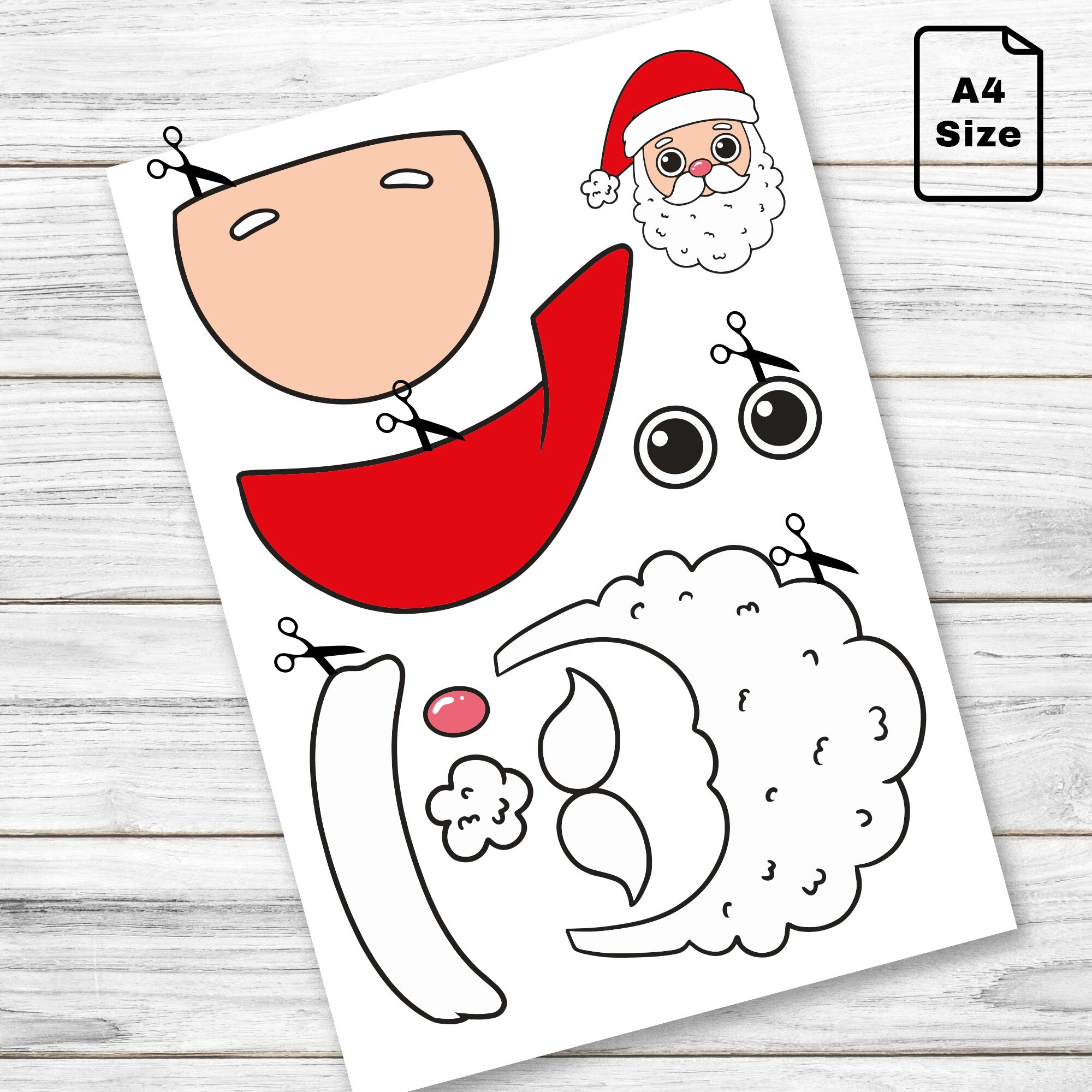 Christmas Printable Craft Kit Christmas Ornament Kids Kids Christmas