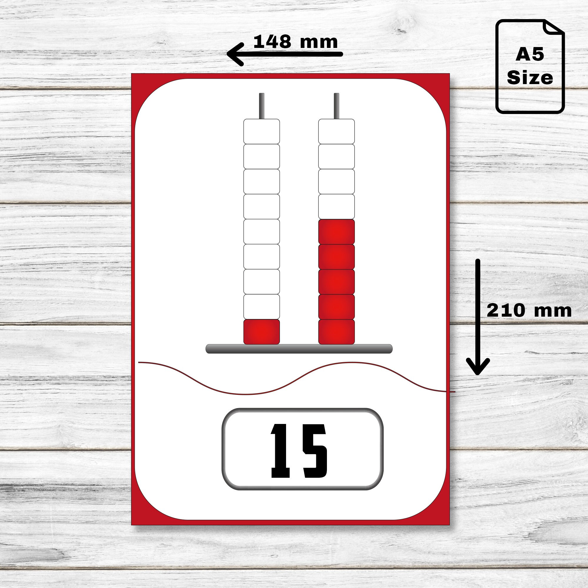 Abacus Counting Numbers Flash Cards - Abacus Printable Flashcards ...