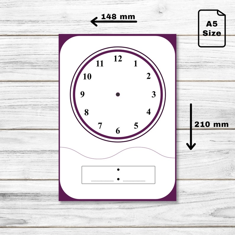 Prinable Telling the Time Blank Clocks Worksheet Template Analog Clock