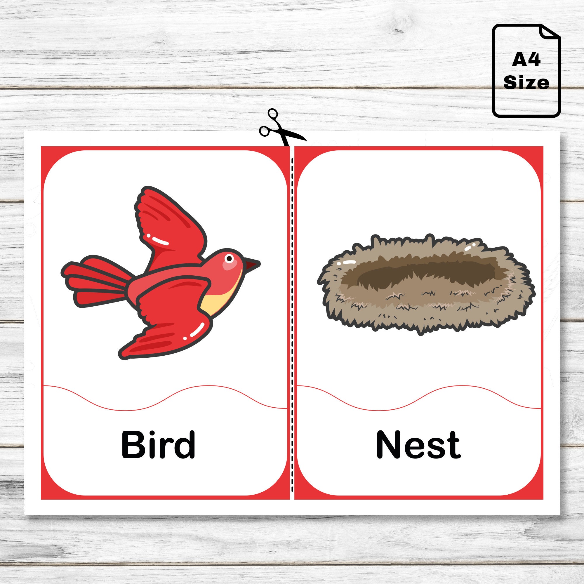 PDF Animals and Their Homes Matching Cards Printable Animals Flashcards