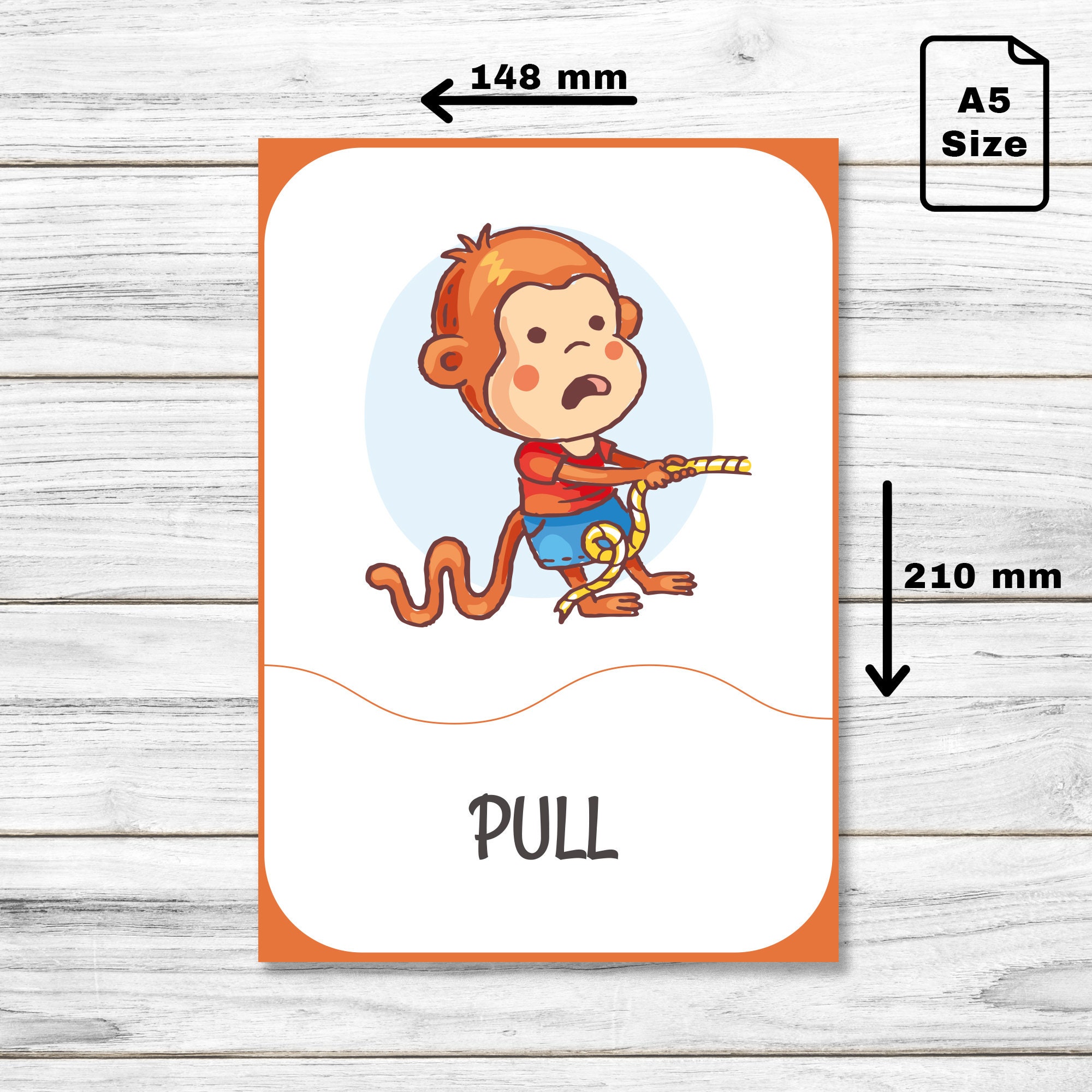 Printable Action Verbs Flashcards - Printable Positional Words Cards ...