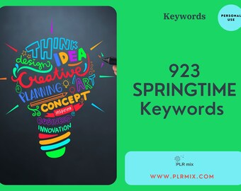 923 Springtime Keywords Ideas Pack