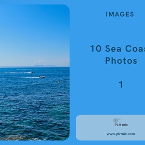 10 High-Resolution Sea Coast Photos 1 with Commercial Use Rights