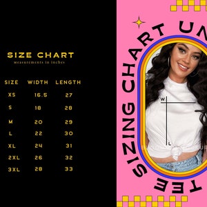 Bella Canvas 3001 Retro Size Chart, T-shirt Measurements, 3001 Size Chart, Unisex Jersey size chart, Bella Canvas Size Chart, BC Size Chart