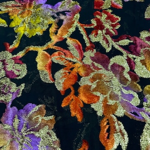 High quality TLIJA Mobra Printed Velvet Fabric by Yard For Caftans, Takchitas Bridal & Traditional Moroccan dress Tlija fashion for Wedding