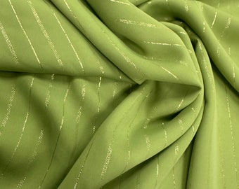 Tejido metalizado crepé Mlifa cortado a medida para caftanes, takchitas, abayas, djellabas - Vestido nupcial y tradicional marroquí Moda Tlija para bodas