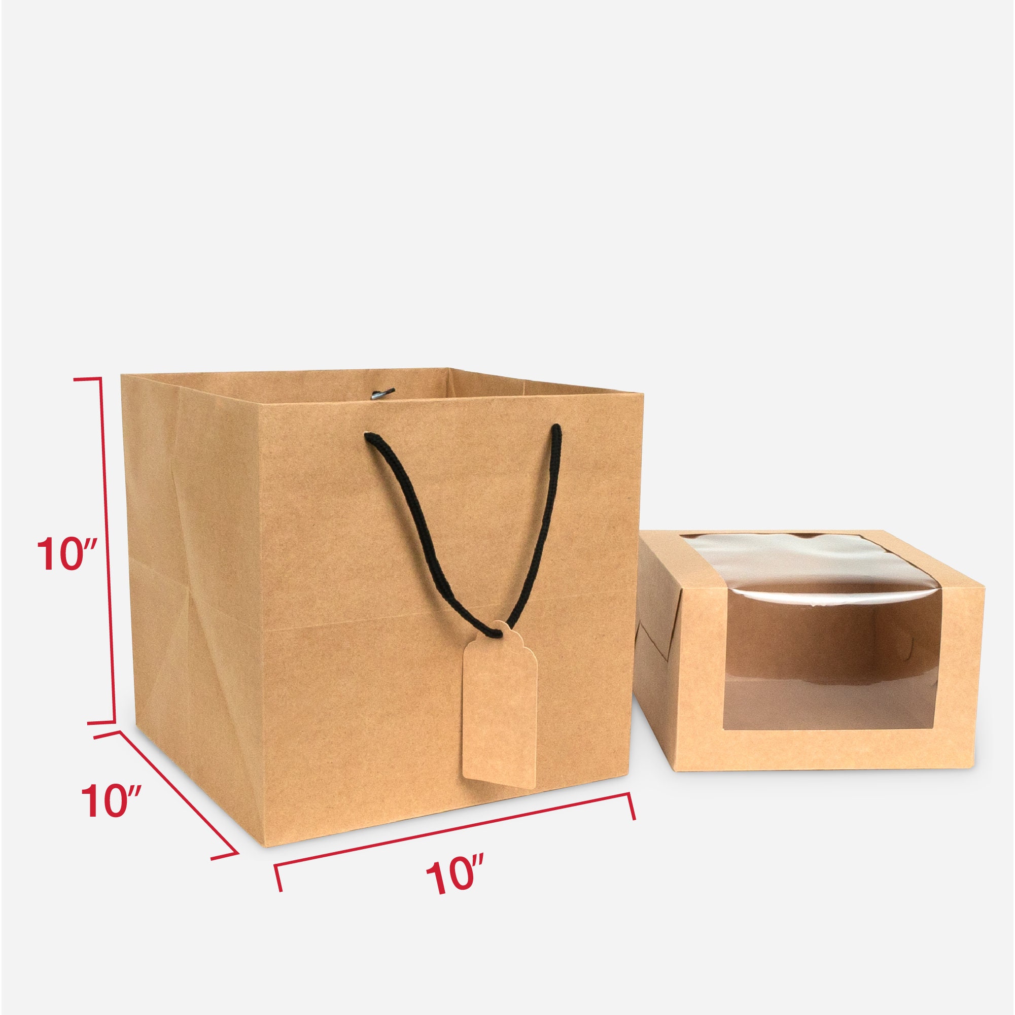 Square Bottom Paper Bags With Handles Bulk 30PCS Etsy