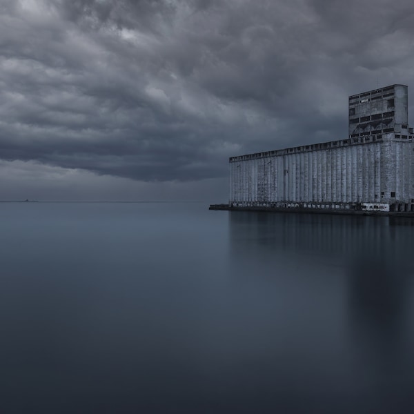 Buffalo waterfront- Silo city reflections- Buffalo NY- Buffalo NY canvas- Print/Canvas/metal/acrylic/wall art