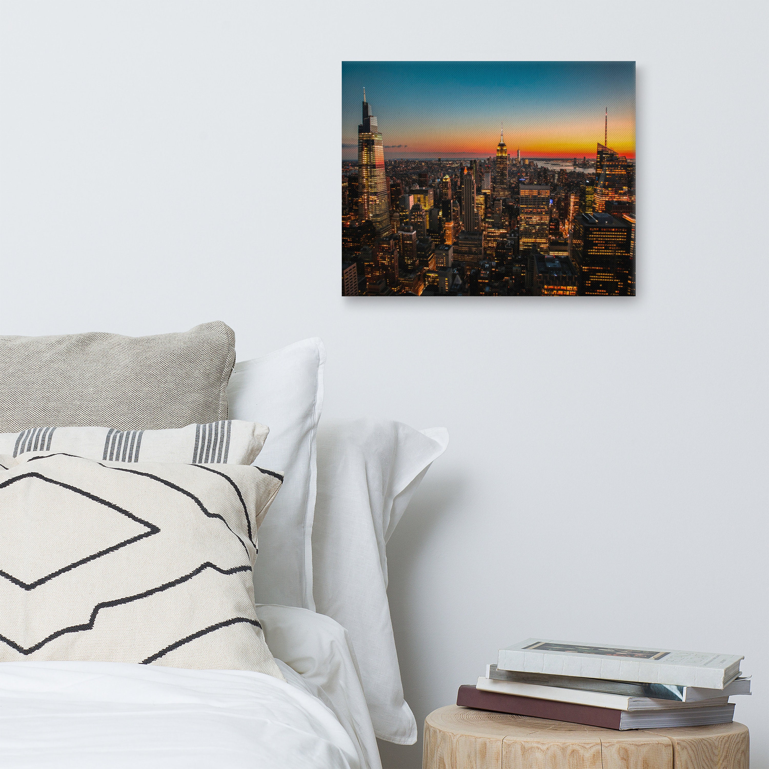 NYC Sunset Photo Print: Manhattan Skyline Wall Art - Etsy