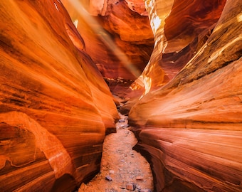 Arizona Slot Canyon Photo Print: Southwest Desert Landscape