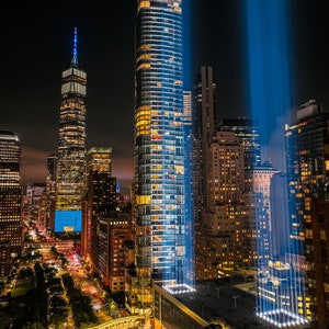 Stunning Manhattan Skyline Photo Print - New York City Night Print - Cityscape Wall Art Decor - Urban Landscape - NYC Skyline Wall Print