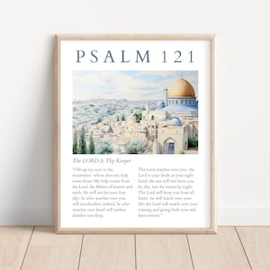 Psalm 121 Scripture Art Print: Christian Home Decor (Digital Download)
