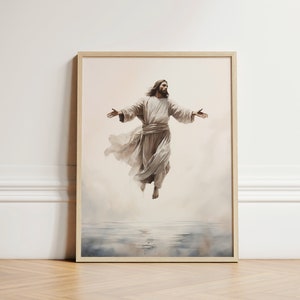Jesus Painting, Christian Wall Art, Jesus Poster, Christian Art Gifts, Bible Verse Wall Art, Christian Home Decor, Modern Christian Art