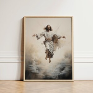 Jesus Painting, Christian Wall Art, Jesus Poster, Christian Art Gifts, Bible Verse Wall Art, Christian Home Decor, Modern Christian Art