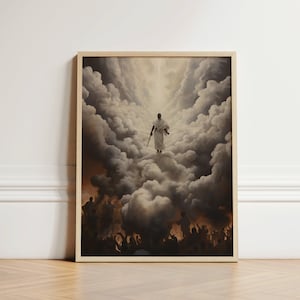 Heaven and Hell Print, God Print, Christian Wall Art, Christian Art Gifts, Bible Verse Wall Art, Christian Home Decor, Modern Christian Art