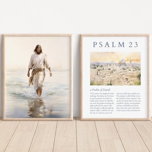 Psalm 23 Wall Art: Bible Verse Christian Home Decor (Digital Download)