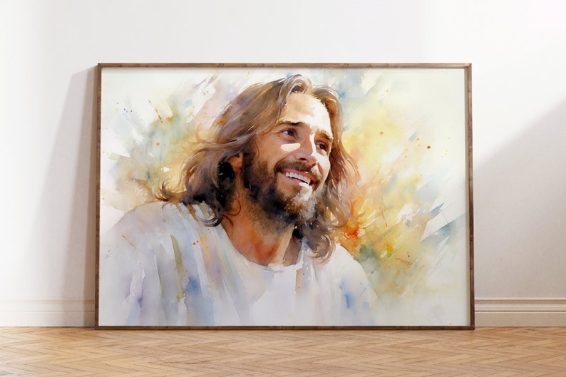 Laughing Christ Christ's Embrace Jesus Picture Jesus - Etsy