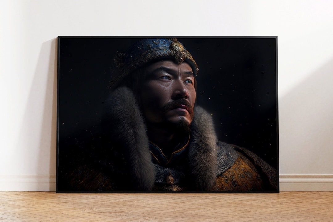 Genghis Khan, Genghis Khan Print, Genghis Khan Poster, Mongolian Empire