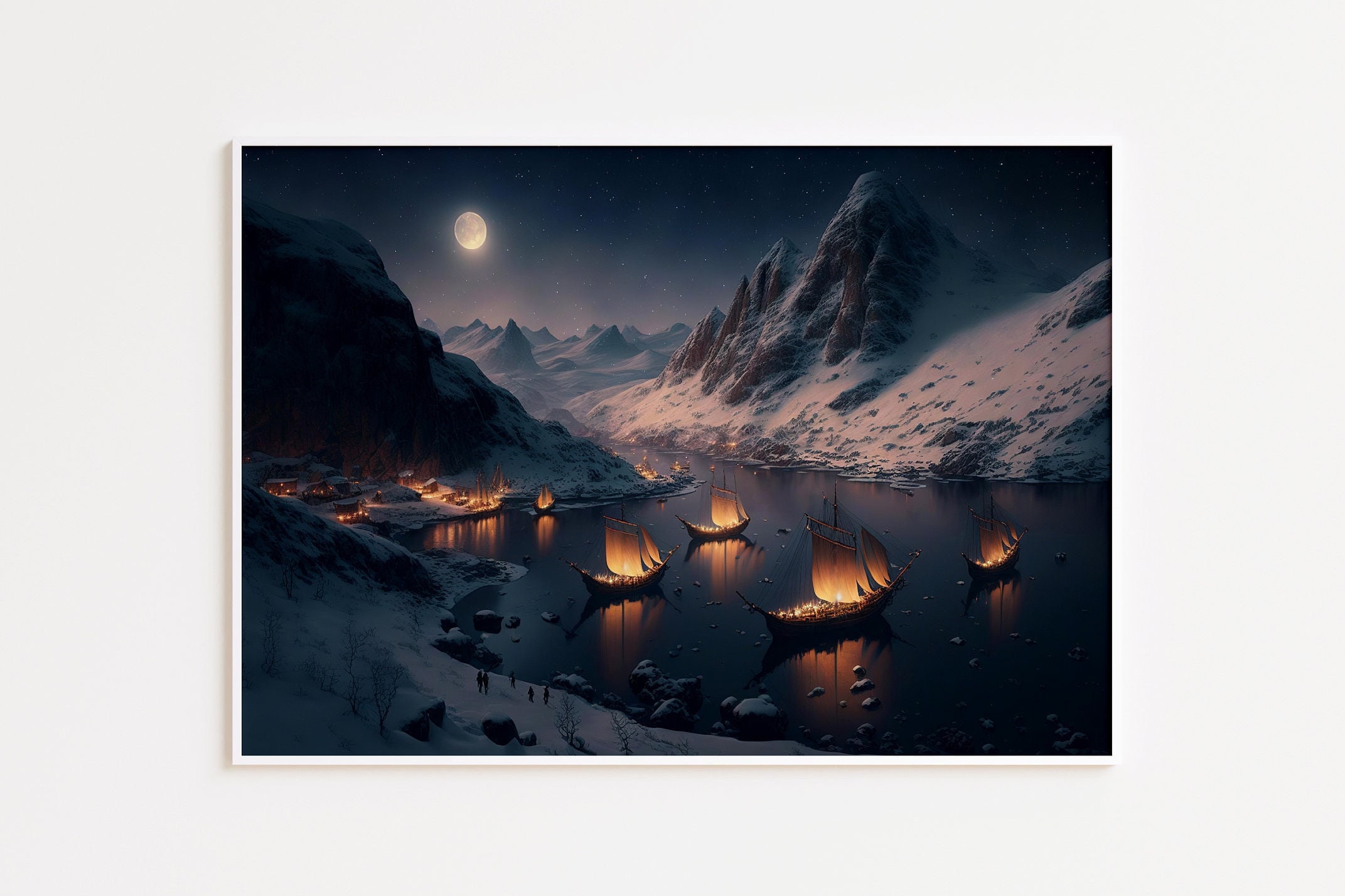 SUPERDANT Wikinger-Poster Set – 9 Ungerahmte Kunstdrucke Nordische Mythologie