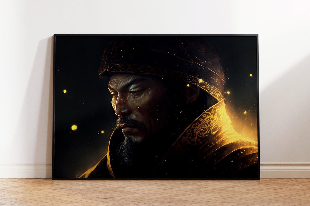 Genghis Khan, Genghis Khan Print, Genghis Khan Poster, Mongolian Empire