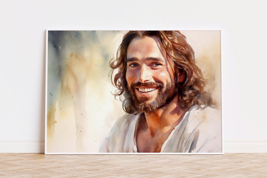 Laughing Christ Christ's Embrace Jesus Picture Jesus - Etsy