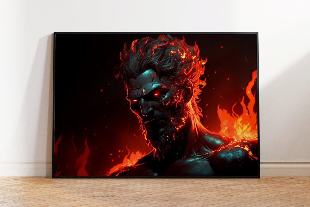 Hades Poster, Hades Print, Hades Wall Art, Hades and Persephone Art Print, Mythology Wall Decor