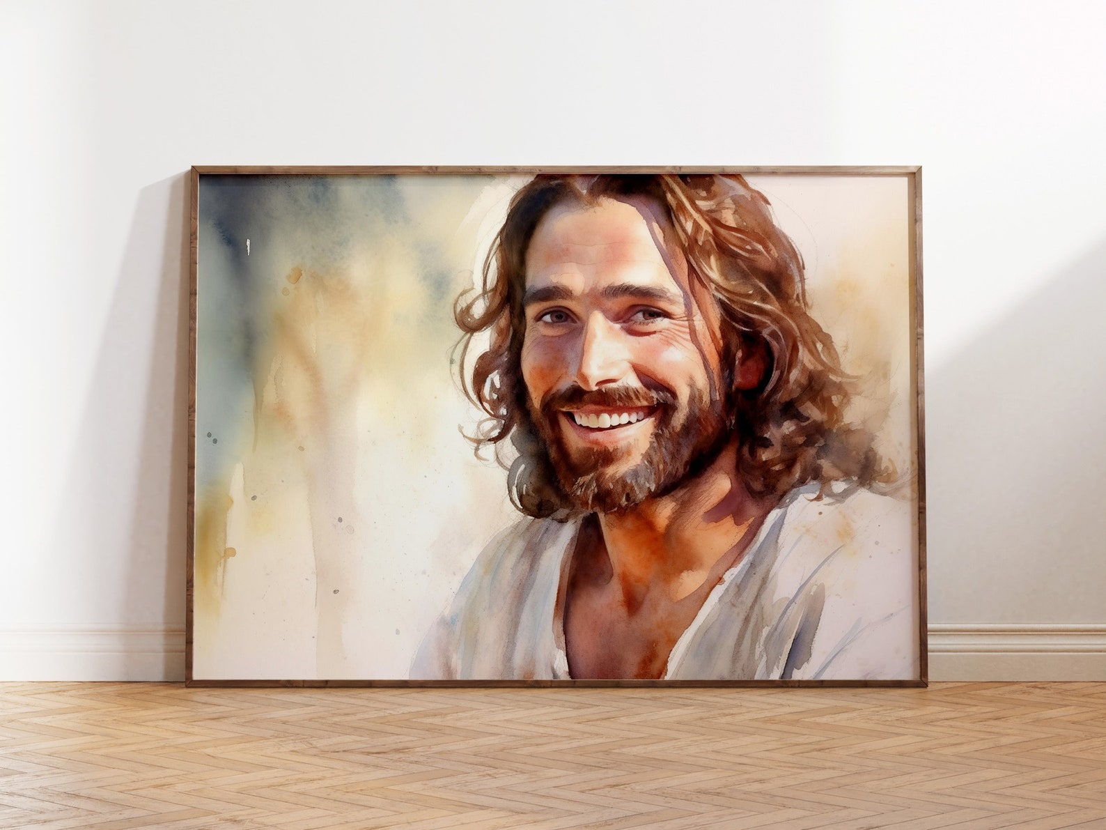 Set of 2 Jesus Art the Chosen Jesus Wall Art Jesus Portrait Etsy