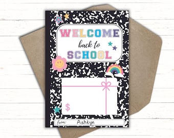 Welcome Back to School Gift Card Holder | Back to School Teacher Gift | Back to School Staff Gift | Happy First Day of School Gift