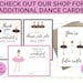 Printable Dance Teacher Card | Dance Recital Card | Ballerina Card ...