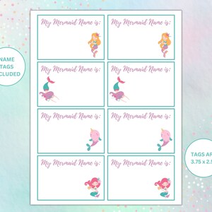 What is Your Mermaid Name Printable Game | Mermaid Themed Party Game ...
