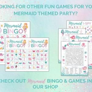 What is Your Mermaid Name Printable Game | Mermaid Themed Party Game ...
